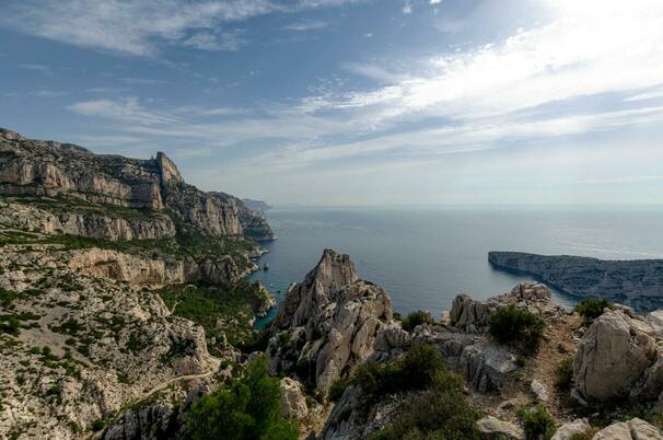 Image de vue panoramique des Calanques